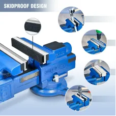2pcs Vise Jaws with Rare Earth Magnets Universal Soft Vice Jaws Pads Covers with Strong Magnetic Multi-Purpose Protector for Any Metal Vice
