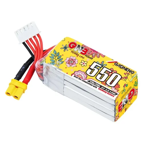 GAONENG GNB HV 15.2V 550mAh 4S 120C LiPo Battery XT30 / XT60 Plug for Cinelog25 Cinelog30 Protek25 2-3Inch FPV Racing Drones