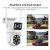 A30 3MP+3MP 5X Zoom Dual Lens PTZ Security Camera Wireless Outdoors Smart Motion Detection Two Way Audio IP66 Waterproof ICSEE APP Built-in Alarm Home Surveillance Camera