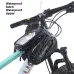 DTUCYCLBicycle Front Frame Separable Organizer Bag Waterproof Touch Screen Cycling Bag Triple Hoop Loop Fastening Bike Tube Bag for MTB Road