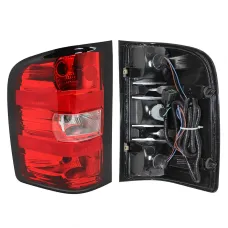 Pair Tail Light No Blubs Tail Lamps Clear Lens For Chevrolet Silverado 1500 2500HD 3500HD 2007-2013