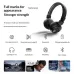 Fanji Wireless Headset bluetooth Headphones ANC Active Noise Cancelling 40mm Speaker 3D Spatial Audio 100H Playtime 800Amh Battery Support Wired Connection Sports Headphones
