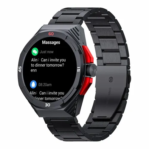 LOKMAT COMET2 PRO 1.46inch HD Screen bluetooth Call Heart Rate Blood Pressure Blood Oxygen Monitor Women's Health Sleep Monitoring Multi-sport Modes Music Playback 5ATM Waterproof Smart Watch
