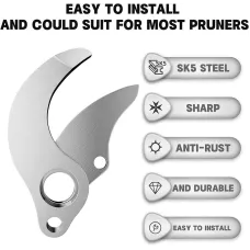 SK5 Steel Pruning Shear Blade 30mm 40mm 55mm High Carbon Steel Sharp Replacement Blade Gardening Tools Electric Pruning Shears Accessories