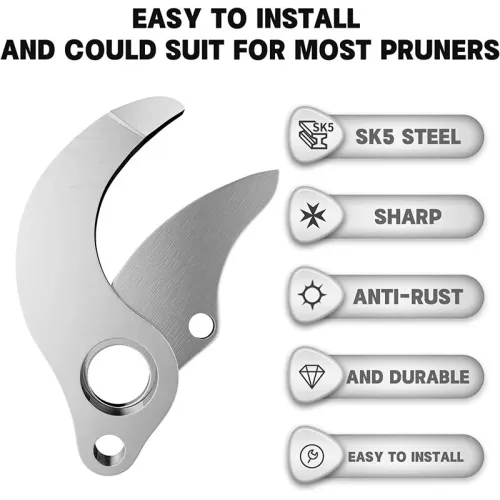 SK5 Steel Pruning Shear Blade 30mm 40mm 55mm High Carbon Steel Sharp Replacement Blade Gardening Tools Electric Pruning Shears Accessories