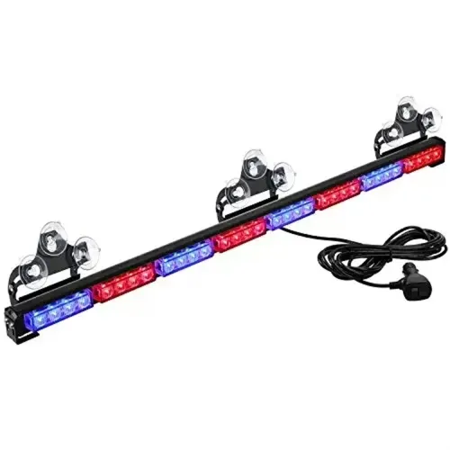 35.5Inch 32 LED Traffic Consultant Light Bar Warning Emergency Strobe Lamp Directional Flashing Emergency Warning Lighting