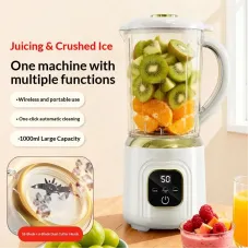 Comfook HP-198 Double Blade Cordless Juicer Blender 1000ml Large Capacity 60W Powerful Ice Crushing Digital Display Healthy Drink Mixer