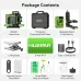 Huepar W03CG  W04CG 3D 12Lines 4D 16Lines Laser Level Bluetooth  Control 4x360 Green Beams Rotation Base Self Leveling Touch LCD Screen Rechargeable Battery IP54 Tiling Framing Ceiling Floor Installation