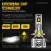 CYBERBEAM A900-C27 H4 / H7 / H11 / H13 / 9012 / 9005 240W 60000LM Pair Car LED Front Headlights LED Bulbs 6500K Bright White Light IP68 Waterproof