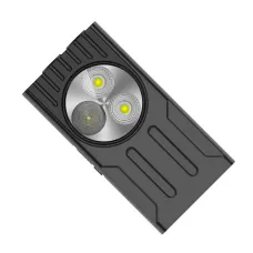 3*LEPowerful EDFlashlight Portable Mini Clip-on Light USB Rechargeable Pocket-Sized With Clip Design Magnetic Multiple Lighting Modes For Outdoor Hiking