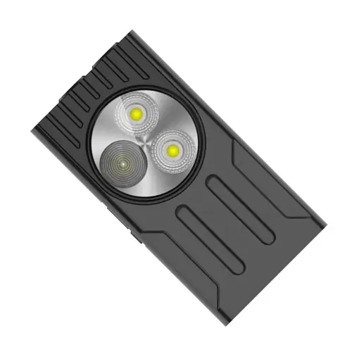 3*LEPowerful EDFlashlight Portable Mini Clip-on Light USB Rechargeable Pocket-Sized With Clip Design Magnetic Multiple Lighting Modes For Outdoor Hiking