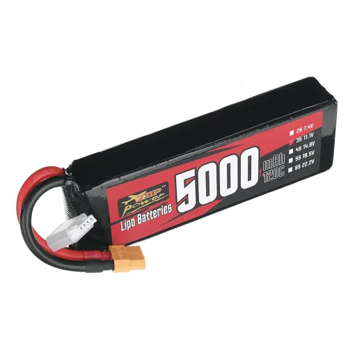 ZOP Power 11.1V 5000mAh 120C 3S LiPo Battery XT60 Plug for RC Drone