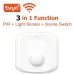 Tuya Wifi Zigbe Mini Sensor Body PIR Sensor With Light Sensor Scene Switch Function Smart Life App Support Alexa Google Home