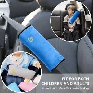 Universal Car Seat Belt Shoulder Cushion for Kids Adjust Shoulder Toddler Head Protector Baby Sleeping Seatbelt Positioner Plush Cover Pad