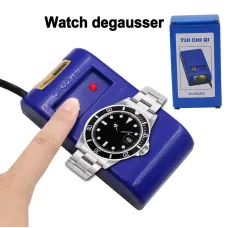 Watch Demagnetizer Quartz Mechanical Watch Repair Tool One Button Operation EU Plug Compact Design Professional