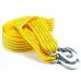 Heavy Duty 4M Car Tow Cable 5 Ton Trailer Rope Towing Pull Rope with Hooks Van Road Recovery Fluorescent Yellow