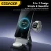 ESSAGER ES-WC09 3-in-1 Magnetic Desktop Wireless Charger 15W Fast Wireless Charging Stand with Phone Bracket Design for Smart Phones for iPhone 17 17Pro Max 16 15 14 for Huawei Pura XTs for Xiaomi 17pro for Apple Watch for Earbuds