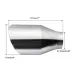 Universal Stainless Steel Exhaust Muffler Round Slant 2.25 Inch Inelt 4 Inch Outlet