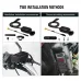 Motorcycle Charger SAE to USB Adapter Dual USB Fast Charger 12V Voltmeter with On/Off Power Switch for Phone GPS Tablet