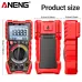 ANENG MH17 Insulation Multimeter True RMS 19999 Count Megohmmeter AC DC Voltage Tester Capacitance Resistance Rechargeable Lithium Battery High Voltage Alarm Backlit LCD Auto Ranging Flashlight