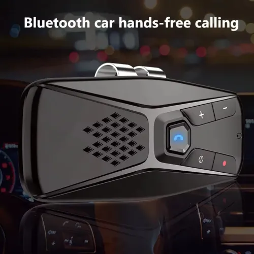 Bluetooth Car Kit Handsfree Speakerphone Wireless with Microphone Bluetooth 5.0 Automatic Shut Down and Auto Connect
