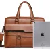 WEIXIER Men's Briefcase Retro Business Casual Laptop Bag Office High Quality PU Leather Handbag Shoulder Messenger Bags