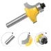 6.35mm Shank Router Bits Set Corner Round Over High quality Alloy Corner Rounding  Milling Cutter With Bearing For Wood Woodworking Tool