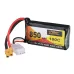 ZOP Power 7.4V 850mAh 100C 2S LiPo Battery XT30 Plug for RC Drone