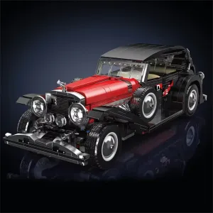 Mould King 10114 Technical Car Toys The Red Vintage Car Building Block Assembly Oldtime Car Brick Set Kids Christmas Gift
