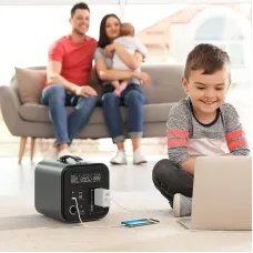 USA Direct Gofort UA550 550Wh 600W Portable Power Station 2x Pure Sine Wave AC110V Outlets Inverter Solar Generator for RV