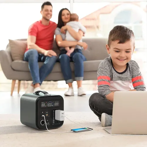 USA Direct Gofort UA550 550Wh 600W Portable Power Station 2x Pure Sine Wave AC110V Outlets Inverter Solar Generator for RV