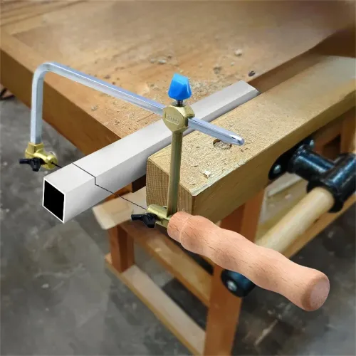 RUITOOL Coping Saw Metal Hand Saw Fast Cutting Non-slip Hacksaw with Saw Blades Replacement For Woodworking Jewelry Plastic Metal Wood Cutting Crafts Making