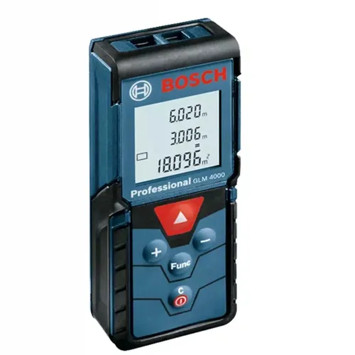 GLM4000 Professional Laser Distance Meter 40m IP54 2mm Accuracy Multiple Measurement Modes Automatic Backlight Sound Prompts Portable Size
