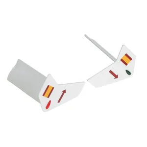 Eachine E135 2.4G 6CH Direct Drive Dual Brushless Flybarless RC Helicopter Spart Part Tail Wing