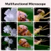 600mAh 500X Children's HD IPS Microscope Plant Specimen Magnifier Portable Microscope for Children Aged 8-12
