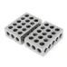 Machifit 2pcs 1x2x3 Inch Blocks 23 Holes Parallel Clamping Milling Tool Precision 0.0001 Inch