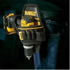 DWST83486-1 for DEWALT Tool Pocket Compact 4 Pockets Adjustable Waist Bag Polyester Electric Screwdrivers Wrenches Accessories Storage Organizer Heavy Duty Waist Strap