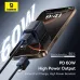 Baseus Versatile 60W USB-A+USB-C to USB-C+iP Cable PD Fast Charging Data Transmission Copper Core Line 1M/2M Long for  iPhone 16 Pro 15 Pro Max 14 13 12 for Huawei Mate XT for Xiaomi 15pro for Samsung Galaxy Z Flip6