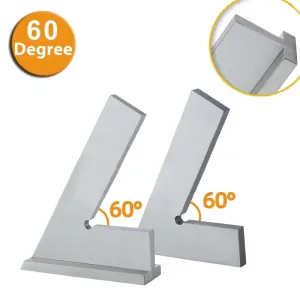 ETOPOO Machinist Carpenter Engineer 60 Degree Angle Ruler Measuring Ruler Corner Ruler With Seat Woodworking Tool