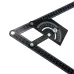 Woodworking Angle Ruler Universal Protractor 0-180 Degrees Aluminum Alloy Precision 0.3 230x500mm Measuring Tool