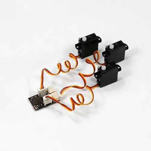 AEORC 3PCS Micro 1.7g Analog Servo With RX14 Mini 4CH Receiver Integrated 5A/1S Brushed ESC for Micro Indoor Airplane Support S-FHSS DSMX/2 Frsky D16 FlySky AFHDS 2A