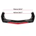 Car Front Bumper Lip Spoiler Glossy Universal Black Red ABS Easy Installation Improves Aerodynamics Stylish Design