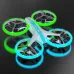 4DRC V33S WiFi FPV with HD Dual Camera Optical Flow Positioning Stunt Tumbling Colorful LED Lights Brushless Grid Full Protection Child Gift RC Toys Drone Quadcopter RTF