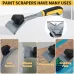 Premium Ergonomic Carbide Scraper Tungsten Carbide Scraper 2-1/2In Paint Scraper Tool for Paint Wood Glue Resin Stains