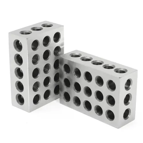 Machifit 2pcs 1x2x3 Inch Blocks 23 Holes Parallel Clamping Milling Tool Precision 0.0001 Inch