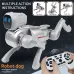 2.4GHz Remote Control Mechanical AI Intelligent Robot Dog Programming Interactive Toy Voice App Bluetooth Control for Children Gift