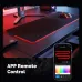 MOES WL6606 Tuya WiFi Smart RGBIC Gaming Mouse Pad 16 Million Color Light DIY Atmosphere Desk Carpet Waterproof Mat for Gaming PC Computer