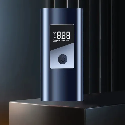 80W Cordless Car Tyre Inflator Air Compressor LCD Digital Display USB Rechargeable 3000mAh Battery for Car Motorcycle Bicycle Ball