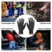 Black Nylon PU Coated Gloves Non Slip Breathable Working Gloves Lightweight Machine Washable for Gardening Woodworking Factory Machinery and Outdoor Tasks