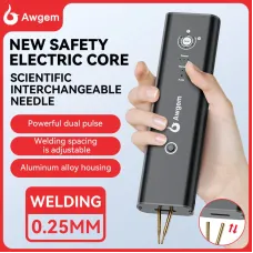 AWGEM AS1 Portable Spot Welding Machine 11 Adjustable Gears Dual Mode Rechargeable Lithium Battery Aluminum Alloy Housing Manual Automatic Welder